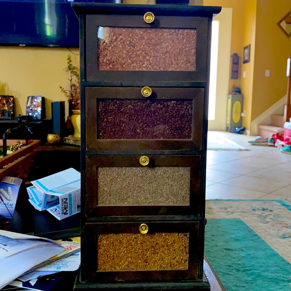 Small spice cabinet rustic